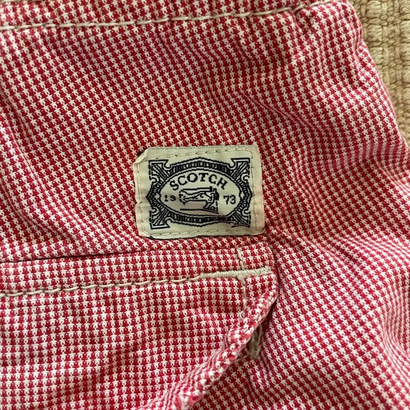 Scotch and Soda Cargo Shorts (Red and White) - Picture 6 of 16